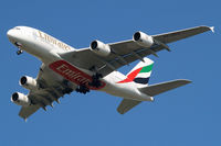 A6-EEA @ EGLL - Airbus A380-861[108] (Emirates Airlines) Home~G 07/04/2015. On approach 27R. - by Ray Barber