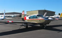 N78903 @ KRHV - Locally-based 1961 Mooney M20B sitting at its tie down at Reid Hillview Airport, San Jose, CA. - by Chris Leipelt