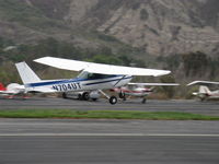 N704UT @ SZP - 1976 Cessna 150M, Continental O-200 100 Hp, takeoff climb Rwy 22 - by Doug Robertson