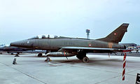 GT-996 @ EGDY - North American F-100F Super Sabre [243-272] (Royal Danish Air Force) RNAS Yeovilton~G 31/07/1982. From a slide.