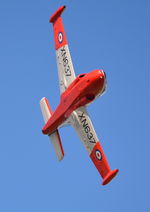 G-BKOU @ EGXG - 44. XN637 overflying The Yorkshire Air Museum, Sept. 2015.
