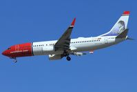 LN-NGN @ LLBG - Flight from Stockholm, Sweden.
Tail painted with the Norwegian statesman portrait, Georg Sverdrup. - by ikeharel