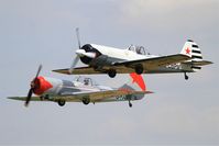 G-CBPM @ LFFQ - Yakovlev YAK-50, On display, La Ferté-Alais airfield (LFFQ) Airshow 2015 - by Yves-Q