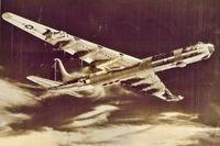 UNKNOWN @ TJFF - Convair RB 36 reconnaissnce bomber in flight near Ramey AFB.Picture is from the mid 50s. Reason for different color is that the dull part is magnesium where as the shiny part is aluminum. 