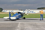 G-LCGL @ EGBR - Comper CLA7 Swift Replica at The Real Aeroplane Club's Helicopter Fly-In, Breighton Airfield, September 20th 2015. - by Malcolm Clarke
