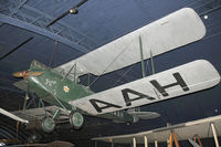 G-AAAH - Dim lighting inside Science Museum London reveals Amy Johnson's Gypsy Moth Jason suspended from the ceiling. - by Arjun Sarup