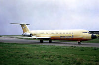 G-AXMK @ EGGW - BAC 1-11 518FG One Eleven  [205] (Court Line Aviation) Luton~G 03/09/1971. From a slide. - by Ray Barber