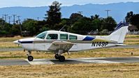 N149P @ KRHV - Locally-based 1979 Beech C23 taxing back to runway 31R for more patterns at Reid Hillview Airport, San Jose, CA. - by Chris Leipelt
