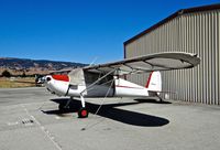 N72548 @ E16 - Once locally-based 1946 Cessna 120 sitting on its tie down at South County Airport, San Martin, CA. It ironically was sold less than a week before publishing this photo. - by Chris Leipelt