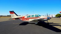 N810WA @ KRHV - Arizona-based 1967 Beechcraft D55 Baron sitting on the transient ramp a few hours before departure at Reid Hillview Airport, San Jose, CA. - by Chris Leipelt