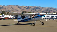 N72425 @ KRHV - Locally-based 1846 Cessna 120 taxing out for departure at Reid Hillview Airport, San Jose, CA. - by Chris Leipelt