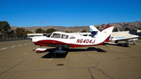N6404J @ KRHV - Newly locally-based 1968 Piper PA-28-180 sitting at its tie down at Reid Hillview Airport, San Jose, CA. - by Chris Leipelt