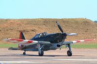 HB-RCF @ LFSX - Morane-Saulnier D-3801, Taxiing to holding point, Luxeuil-Saint Sauveur Air Base 116 (LFSX) Open day 2015 - by Yves-Q