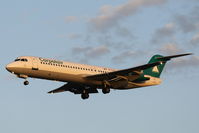 YR-FKA @ LMML - Fokker100 YR-FKA Carpatair - by Raymond Zammit