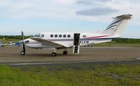 G-FLYW @ EGFH - Visiting Super King Air operated by FlyWales based at Haverfordwest Airport. - by Roger Winser