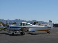 N8818H @ SZP - 1947 North American NAVION, Continental E225 upgrade, on transient ramp - by Doug Robertson