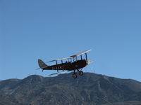 N60MZ @ SZP - 1930 DeHavilland DH.60G GIPSY MOTH, DeHavilland GIPSY II 4 cylinder inverted in-line air-cooled 120 Hp, takeoff climb Rwy 22 after wind shift. NOTE: GIPSY is the correct spelling, not Gypsy. - by Doug Robertson