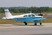 N5924S @ KPDK - Beech C33A Debonair [CE-42] Atlanta-Dekalb Peachtree~N 22/04/2010 - by Ray Barber