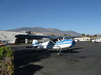 N3495D @ SZP - 1955 Cessna 170B Continental O-300 145 Hp 6 cylinder, beautiful classic leaving fuel dock - by Doug Robertson