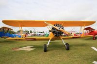F-AZJR @ LFFQ - Boeing PT-13D Kaydet (E75), Static display, La Ferté-Alais Airfield (LFFQ) Air show 2015 - by Yves-Q