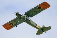 F-AZRA @ LFFQ - Fieseler Fi-156C-3 Storch, On display, La Ferté-Alais airfield (LFFQ) Airshow 2015 - by Yves-Q