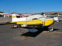 N9953U @ KRHV - Locally-based 1978 Grumman American AA-1C parked at its tie down at Reid Hillview Airport, San Jose, CA. It seems to be missing a few parts... - by Chris Leipelt