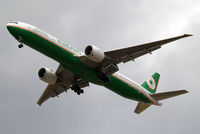 B-16707 @ EGLL - Boeing 777-35EER [33751] (EVA Air ways) Home~G 12/07/2010. On approach 27R. - by Ray Barber
