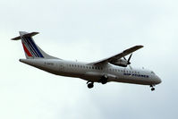 F-GPOD @ EGLL - Aerospatiale ATR-72-202 [361] (Airlinair/Air France) Home~G 06/07/2010. On approach 27L.
