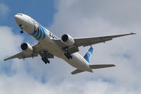 SU-GDM @ EGLL - Boeing 777-36NER [38285] (EgyptAir) Home~G 05/07/2010. On approach 27R. - by Ray Barber