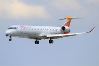 EC-JZS @ LFRB - Canadair Regional Jet CRJ-900, Short approach rwy 25L, Brest-Bretagne airport (LFRB-BES) - by Yves-Q