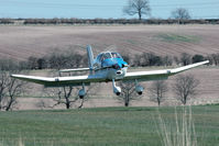 G-BAKM @ X5FB - Robin DR-400-140 takes off from 26. Fishburn Airfield, March 29th 2009. - by Malcolm Clarke