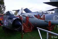 XM169 @ EGPE - Cockpit on external display, in RAF 23 Sqn colours,  at the Highland Aviation Museum located at Inverness airport EGPE Scotland. To its right is the nose of HS Buccanear S.2B XV867 ex RAF 208 Sqn at nearby RAF Lossiemouth. - by Clive Pattle
