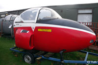 XS176 @ EGPE - Cockpit on external display, in RAF 3 FTS colours,  at the Highland Aviation Museum located at Inverness airport EGPE Scotland. Note the fitted trailer for mobile exhibitions. - by Clive Pattle
