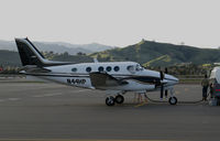 N44HP @ KVCB - 1976 Beech C90 King Air refueling @ Nut Tree Airport, Vacaville, CA - by Steve Nation