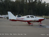 N222BY @ KVCB - 2004 Lancair LC41-550FG @ Nut Tree Airport, Vacaville, CA (now based in Texas) - by Steve Nation