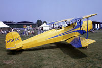 I-BRAK @ EGSU - Aero C-104 Jungmann [128] Duxford~G 10/07/1983. From a slide. - by Ray Barber