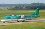 EI-FCY @ EGPH - Aer lingus ATR-72-600 Taxiing to runway 06 for departure to DUB