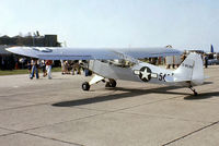 G-BCNX @ EG18 - G-BCNX   Piper L-4H Grasshopper [11168] RAF Bassingbourn~G 28/05/1978. From a slide. - by Ray Barber