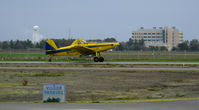 N5109H @ EDU - Farm-Air 1997 Air Tractor AT-502B landing @ University airport, Davis, CA after rice seeding sortie