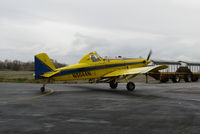 N5044N @ EDU - Farm-Air 1997 Air Tractor AT-502B taxiing in from rice seeding sortie @ University Airport, Davis, CA - by Steve Nation