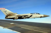 ZE834 @ EGYP - Escorting aircraft to RAF Mount Pleasant EGYP whilst coded 'C' with 1435 Flt RAF. Note Nav taking a return photo. - by Clive Pattle