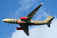 A9C-KB @ EGLL - Airbus A330-243 [281] (Gulf Air) Home~G 30/01/2013. On approach 27R. Wearing F1 Grand Prix titles minus year.