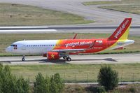 F-WWIO @ LFBO - Airbus A320-214, Taxiing to holding point rwy 14R, Toulouse-Blagnac airport (LFBO-TLS) - by Yves-Q