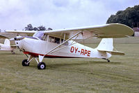 OY-RPE @ EGTH - Aeronca 11AC Chief [11AC-1603] Old Warden~G 13/07/1980. From a slide. - by Ray Barber