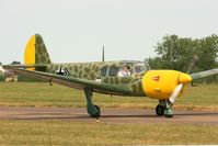 F-BLYU @ LFOT - Nord 1101 Noralpha, Taxiing to parking area, Tours-St Symphorien Air Base 705 (LFOT-TUF) Open day 2015 - by Yves-Q