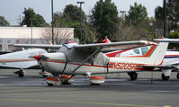N5205R @ KCCR - Valley Pilots Flying Club 1974 Cessna 172M @ Buchanan Field, Concord, CA with cockpit cover - by Steve Nation