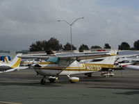 N12733 @ KCCR - Locally-based 1973 Cessna 172M @ Buchanan Field, Concord, CA with cockpit cover - by Steve Nation