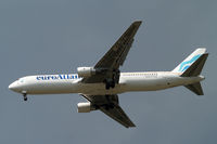 CS-TFT @ EGLL - Boeing 767-3Y0ER [26208] (EuroAtlantic Airways) Home~G 18/05/2010. On approach 27R.