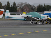 N91559 @ KCCR - Locally-based 1946 North American Navion @ Buchanan Field, Concord, CA with cockpit cover and tip tanks - by Steve Nation