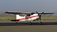 N3452Y @ KRHV - Nevada-based 1975 Cessna 185F sitting on the visitor's ramp at Reid Hillview Airport, San Jose, CA. - by Chris Leipelt